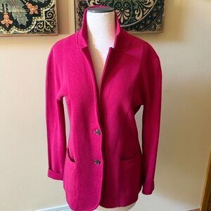 NWT JCrew size medium berry color sweater blazer